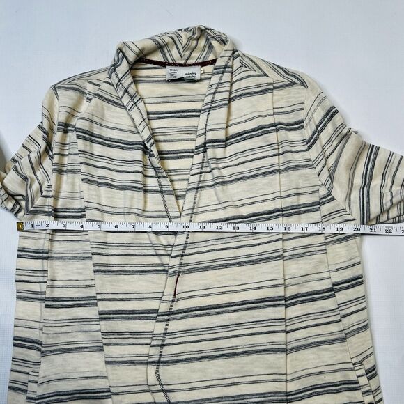 Anthropologie Saturday Sunday Womens Medium Stripe Long Sleeve Open Knit Jacket - Picture 6 of 10